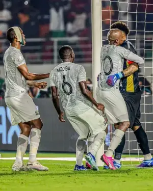 Bafana Bafana celebrates victory against Morocco