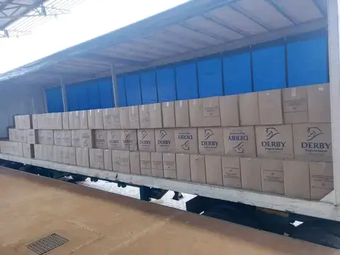 Boxes of illicit cigarettes