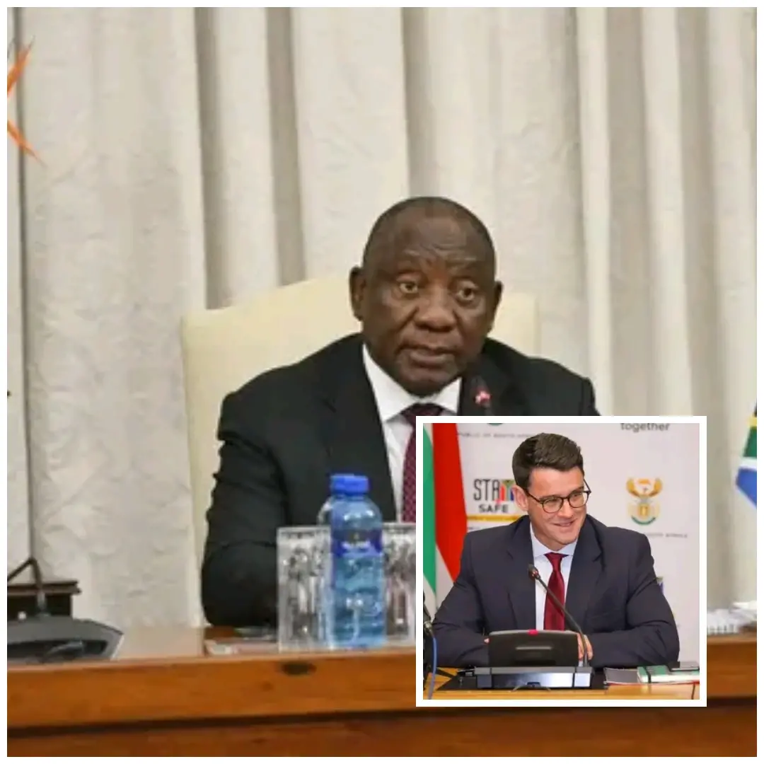 Cyril Ramaphosa and Andrew Whitfield