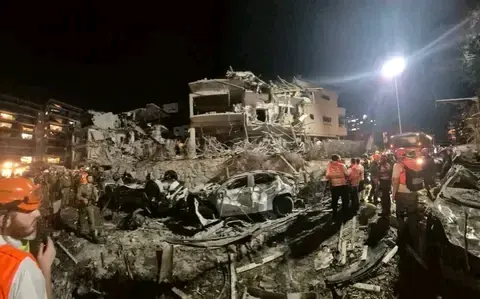 Tel Aviv destroyed buildings
