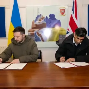 Volodymyr Zelenskyy and Rishi Sunak