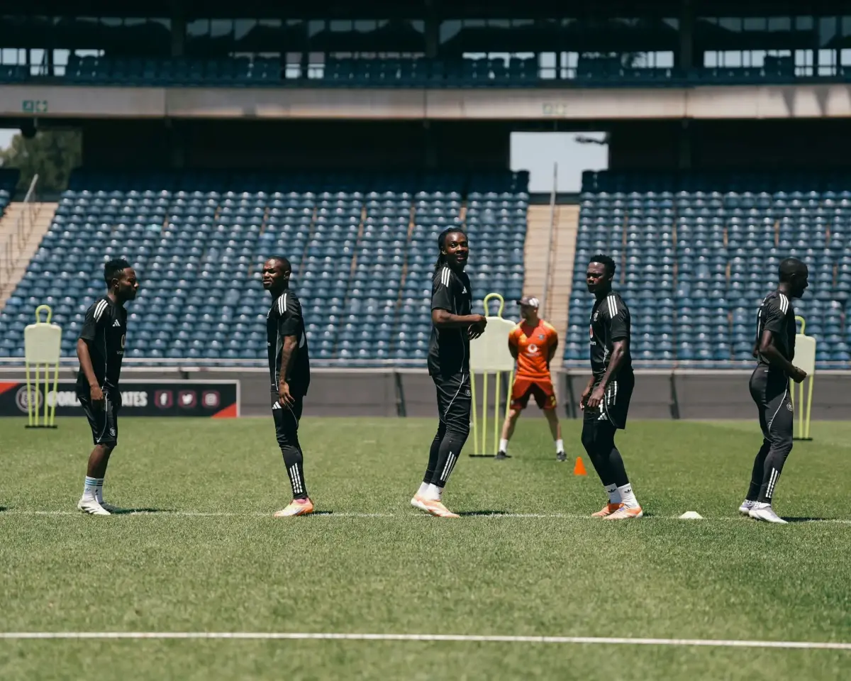 Orlando Pirates players on training