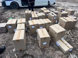 Boxes of cigarettes