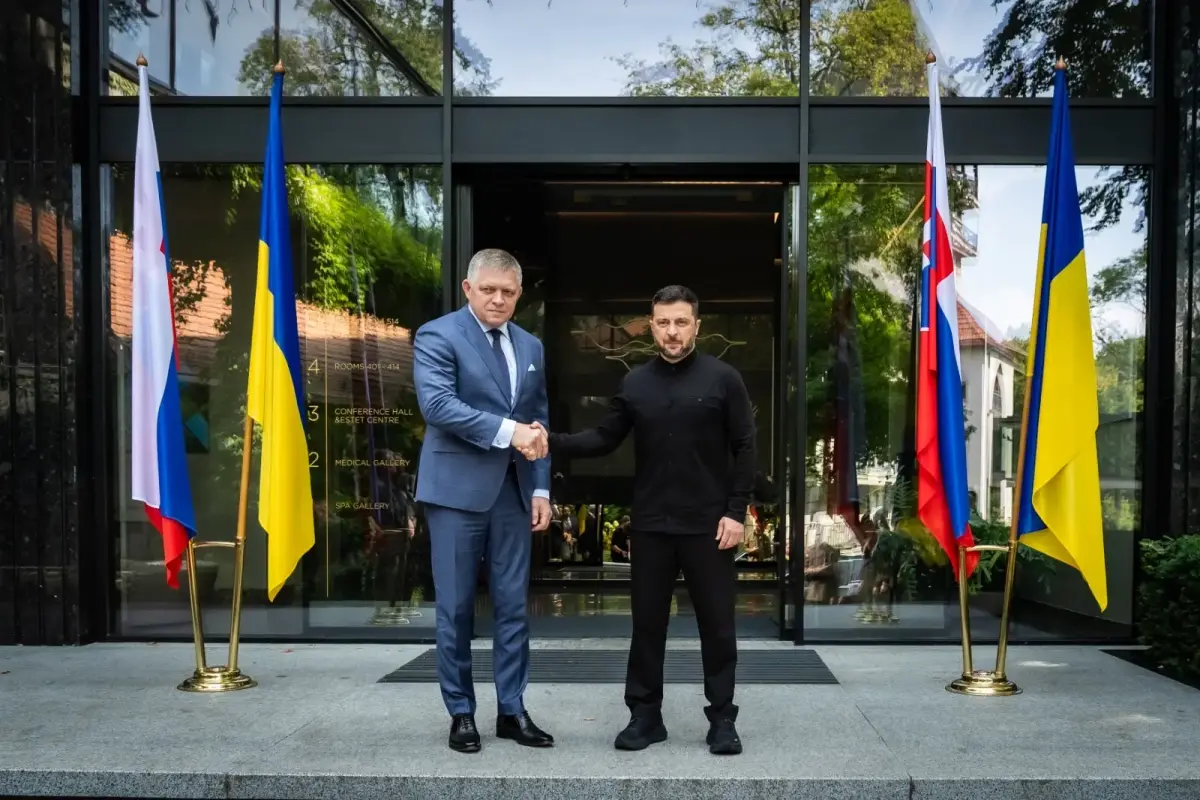 Robert Fico and Volodymyr Zelenskyy