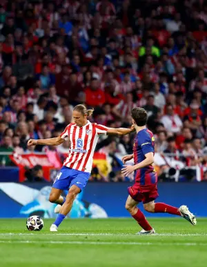 Barcelona vs Atletico Madrid during UEFA Champions League clash