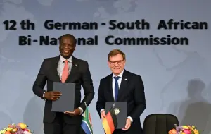 Foreign ministers Ronald Lamola and Johann Wadephul during 12th Bi-National Commission in Berlin