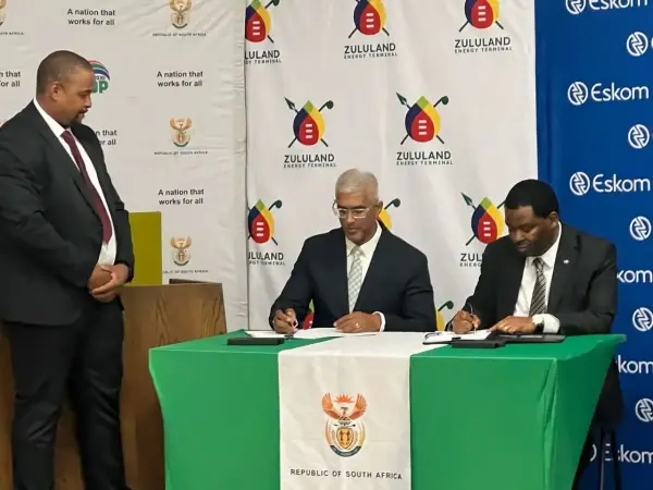 Eskom and Zululand Energy Terminal sign strategic gas-to-power agreement
