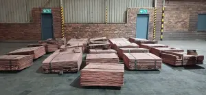 SAPS seized stolen copper at City Deep, Johannesburg