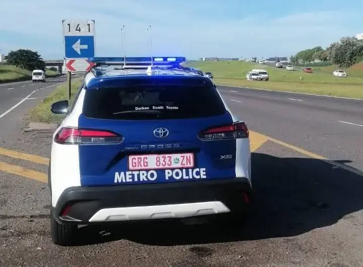Durban Metro Police Service vehicle