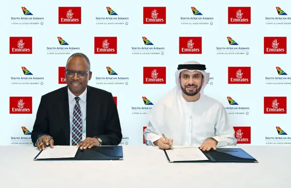 Emirates and South African Airways expand codeshare partnership