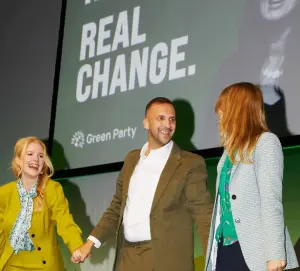 The leadership of Green Party of England and Wales during its annual conference in Brighton