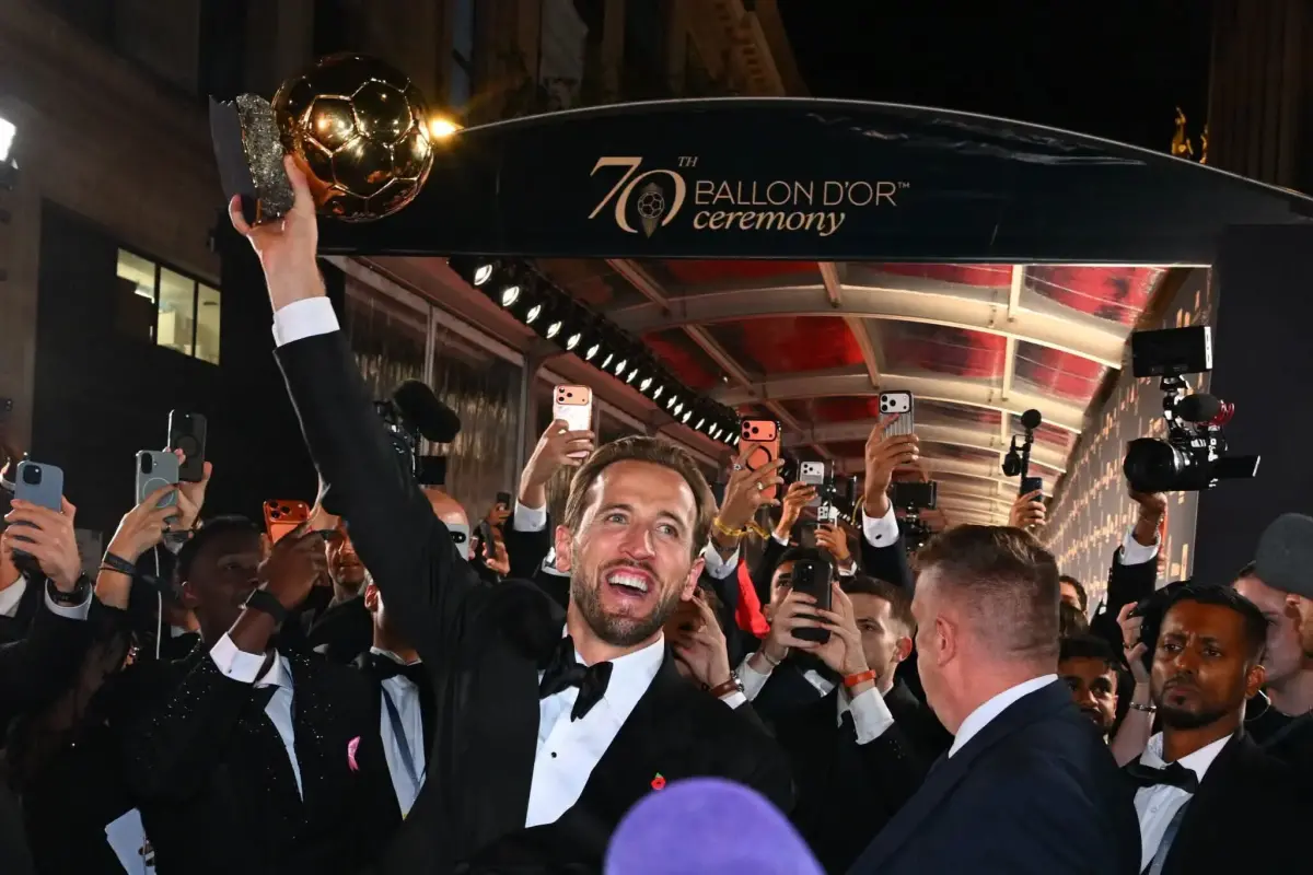 Harry Kane wins 2026 Ballon d'Or to end England's 25-year wait