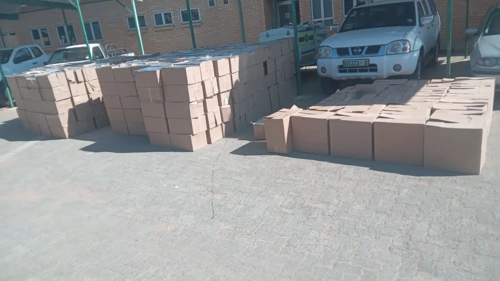 Boxes of illicit cigarettes intercepted by SAPS in Gauteng province